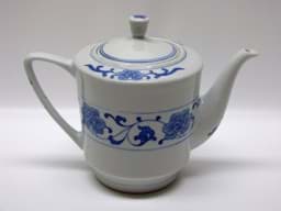 Obraz Asiatische Porzellan Teekanne 19./20. Jh., blaumalerei