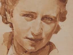 Pokaż szczegóły dla Aquarell Josef Schmidt (1908-1951) Damenporträt datiert & signiert Obraz Aquarell Josef Schmidt (1908-1951) Damenporträt datiert & signiert