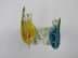 Obraz Murano Glas Figurenpaar Fische Skalar 2.Hälfte 20.Jh. Italien