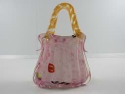 Pokaż szczegóły dla Glas Tasche / Vase, 2.Hälfte 20.Jh. wohl Venedig/Murano Italien Obraz Glas Tasche / Vase, 2.Hälfte 20.Jh. wohl Venedig/Murano Italien