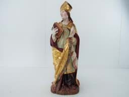 Bild von Holzfigur Heiliger Nikolaus, 2. Hälfte 20. Jh. / 64,5 cm