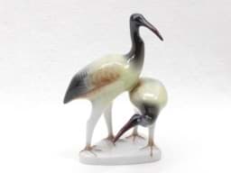 Visa detaljer för Porzellan Figur Reiher Paar Bild av Porzellan Figur Reiher Paar