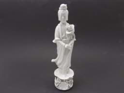 Visa detaljer för Guanyin Porzellan Figur Blance de Chine Bild av Guanyin Porzellan Figur Blance de Chine