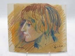 Visa detaljer för Wachsstift Zeichnung Damen Portrait Pop art, Moderne Kunst Bild av Wachsstift Zeichnung Damen Portrait Pop art, Moderne Kunst