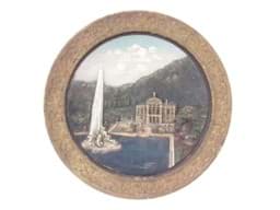 Visa detaljer för Antiker Relief Wandteller, Majolika - Darstellung des Linderhof, Wilhelm Schiller & Sohn, Bodenbach / Böhmen, 2. Hälfte .19. Jahrhundert Bild av Antiker Relief Wandteller, Majolika - Darstellung des Linderhof, Wilhelm Schiller & Sohn, Bodenbach / Böhmen, 2. Hälfte .19. Jahrhundert