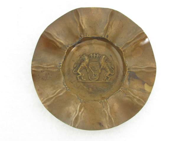 Afbeelding van Bronze Aschenbecher mit Wappen von Bremen, 20. Jh.