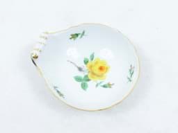 Zeige Details für Meissen Porzellan Muschel Schale, Gelbe Rose, 1. Wahl Bild von Meissen Porzellan Muschel Schale, Gelbe Rose, 1. Wahl