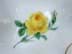 Afbeelding van Meissen Porzellan Blattschale, Gelbe Rose, 2. Wahl