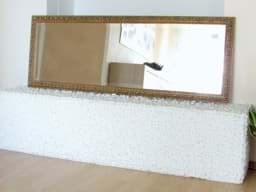 Afbeelding van Antikstil Spiegel mit Goldrahmen & facettiertem Spiegelglas 51 x 140 cm