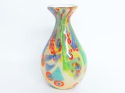Pokaż szczegóły dla Balustervase aus Glas. polychrom mit Murrinen, 2. Hälfte des 20. Jahrhundert, 32 cm Obraz Balustervase aus Glas. polychrom mit Murrinen, 2. Hälfte des 20. Jahrhundert, 32 cm