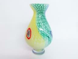 Obraz Baluster Glasvase. polychrom mit Murrinen & Netz, 2. Hälfte des 20. Jahrhundert, 32 cm