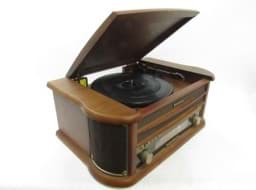 Bild av Soundmaster NR513A, Nostalgie Musikanlage mit Plattenspieler, Kassette, CD & USB
