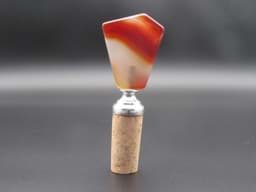 Bild av Flaschenverschluss Achat rot, Zierkorken
