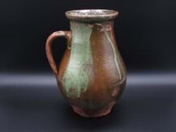 Obraz Antiker Birnkrug Hafnerware Keramik, Ende 18. Jh./19. Jh.