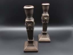Afbeelding van Kerzenständer Paar aus Bronze im Antikstil