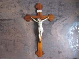 Afbeelding van Altes Wandkreuz, Jesus, 1. Hälfte des 20. Jahrhundert, Kruzifix