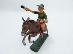 Afbeelding van Elastolin Cowboy mit Pferd, Dachbodenfund 