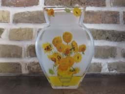 Image de Van Gogh Sonnenblumen Tischvase aus Glas, Goebel „Artis Orbis“, Les tournesols 