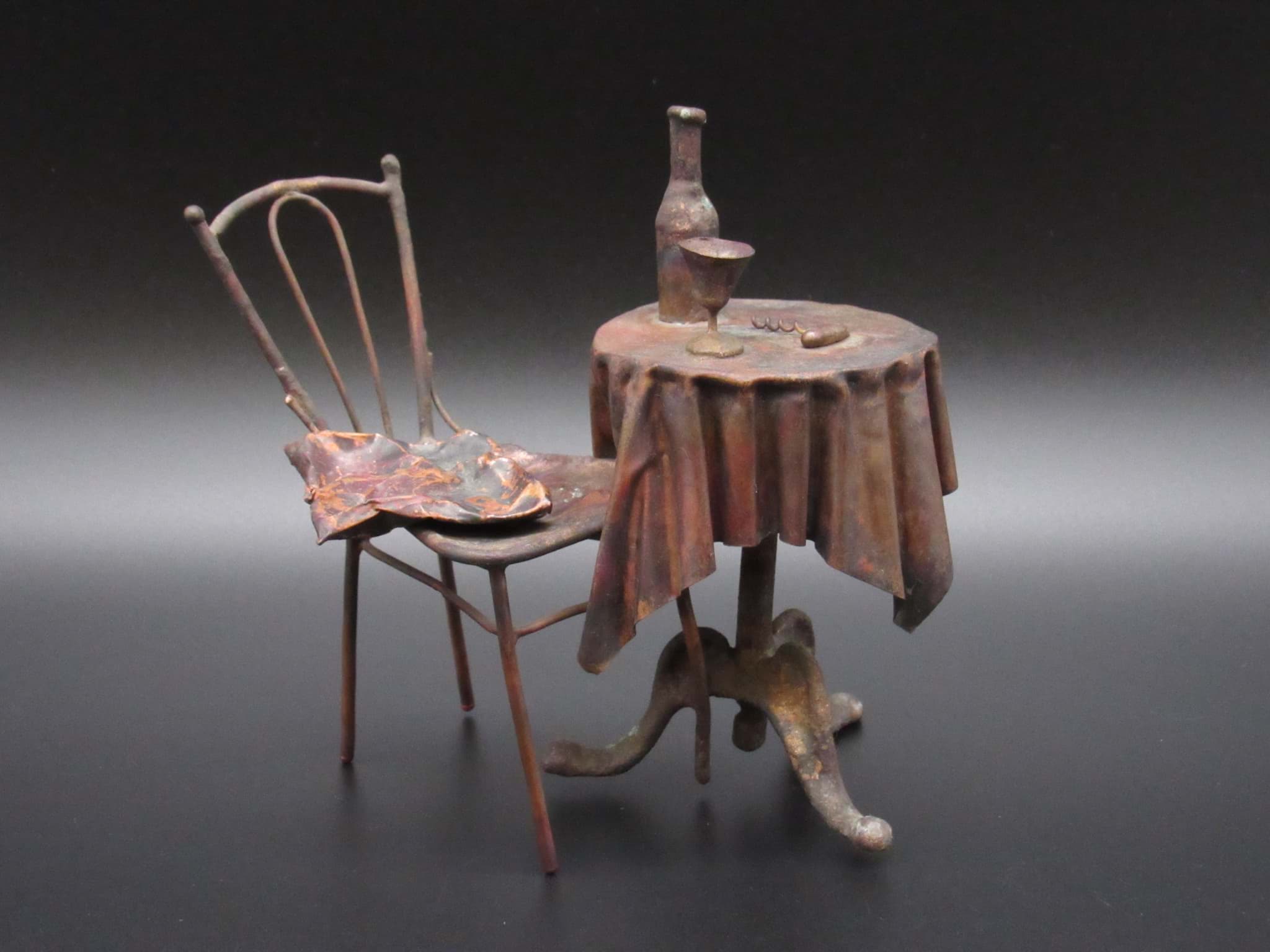 Bild av Stillleben Ensemble, Kupferkunst Arrangement, Miniatur
