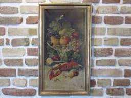 Bild von Gemälde Früchtestillleben mit Hummer, 1.H. 20.Jh., Öl auf Leinwand, monogrammiert Btz