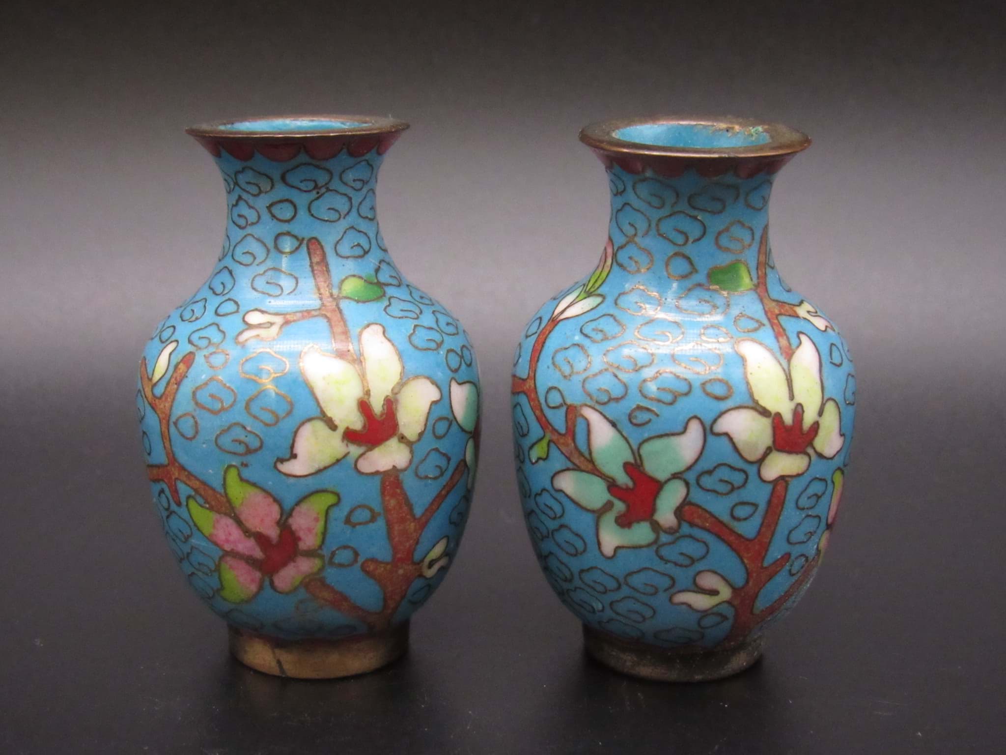Bild av Cloisonne Emaille Vasenpaar, China 20. Jh.
