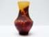 Bild von Überfang Vase mit Ätzdekor nach Vorbild des Jugendstil 15,5 cm