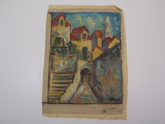 Picture of Ölgemälde Maurice Louis Savin (1894-1973) "Gassen" 20.JH. Öl/Leinwand