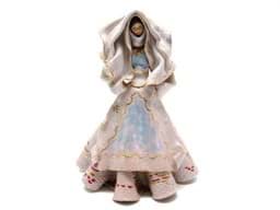 Pokaż szczegóły dla Fayence Figur Hübsche Bulgarin in Festgewant Trachtenkleid, Keramik Figur Obraz Fayence Figur Hübsche Bulgarin in Festgewant Trachtenkleid, Keramik Figur