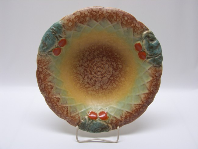 Obraz Jasba Keramik Schale Obstschale um 1940/50 Durchmesser 32 cm