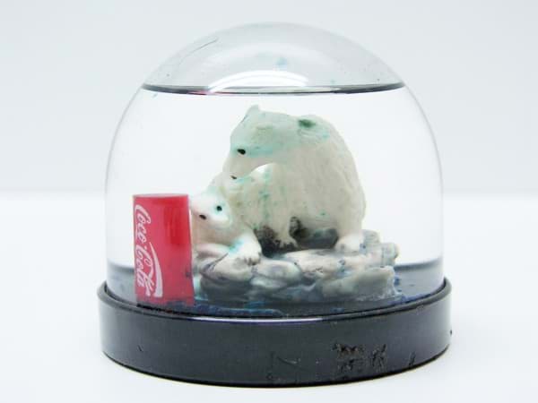 Bild von Coca Cola Werbekugel Schneekugel mit Eisbär