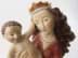Bild von Heiligenfigur gekrönte gotische Madonna mit Kind & Apfel, Holz, Italien 2. H. 20. Jh.