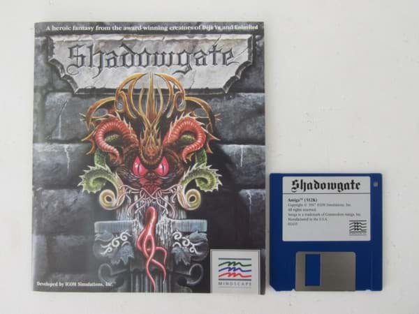 Bild von Amiga Spiel Shadowgate mit Anleitung (1987)