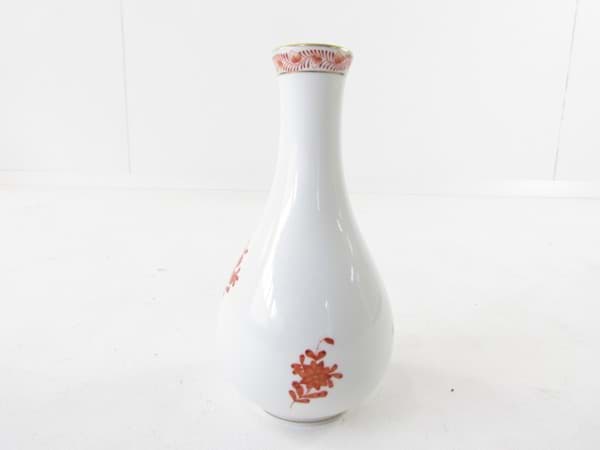 Bild von Herend Porzellan Vase 7052 Apponyi Orange AOG, 15,5 cm • Blumenvase • Vitrinenstück •