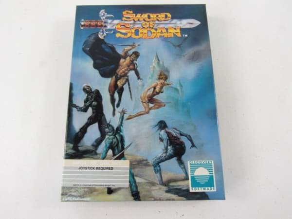 Bild von Amiga Spiel Sword of Sodan mit OVP & Anleitung (1988), CIB