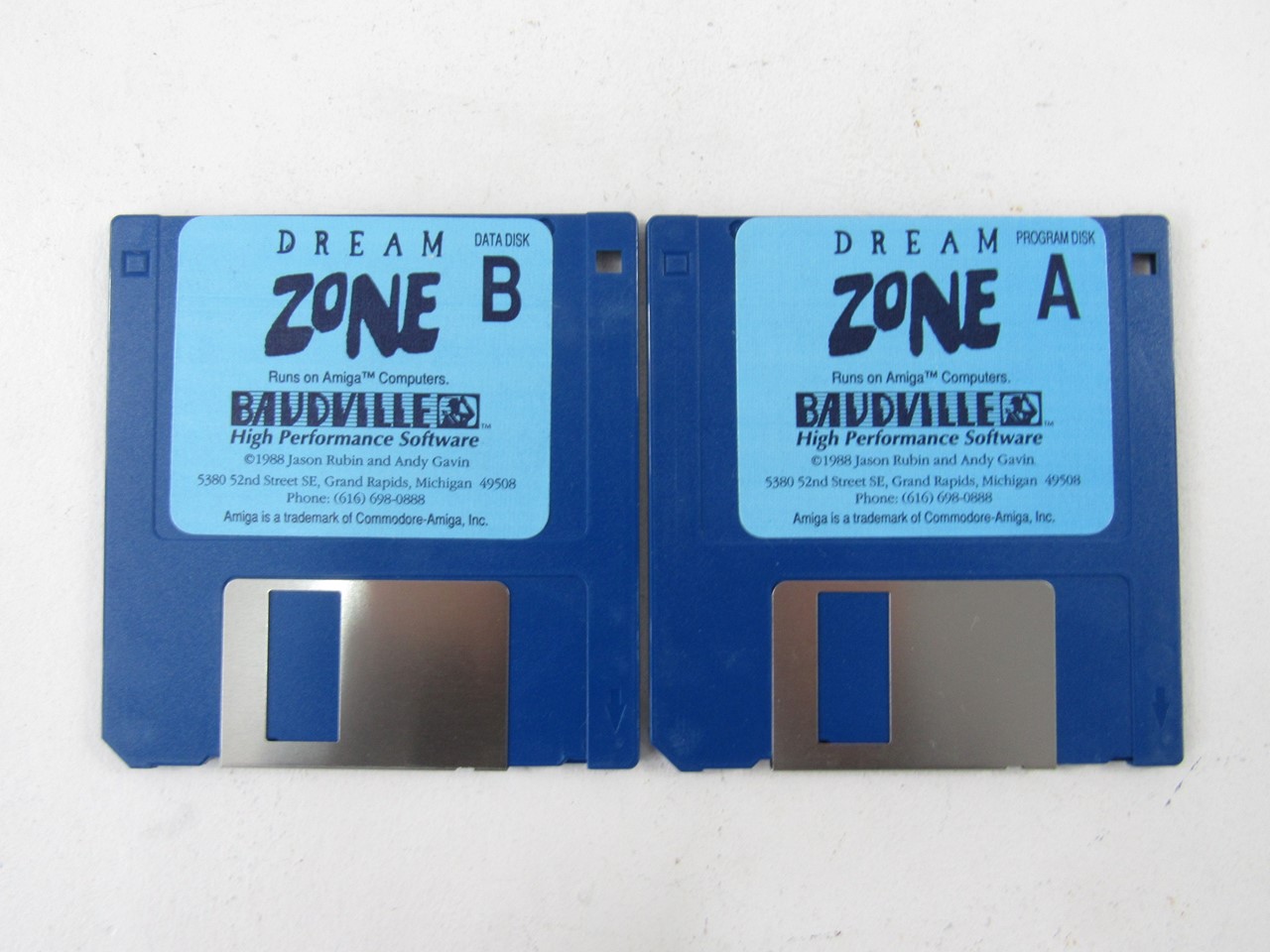Obraz Amiga Spiel Dream Zone (1988), 512K Disk