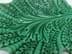 Bild von Antike Fayence Gebäckschale in Akanthus Blattform, grün