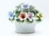 Bild von Plastisches Porzellan Blumen Bouquet, Tischdekoration