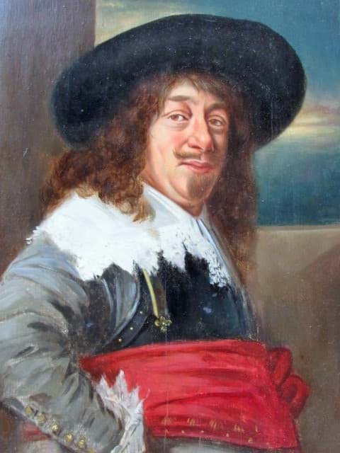 Bild av Gemälde Selbstporträt Kopie nach Frans Hals (1580-1666), Öl/Holz
