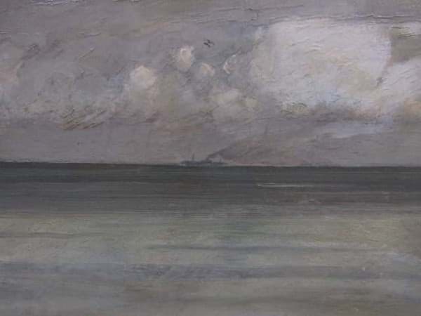 Bild von Gemälde Fritz W. Schulz (1884-1962), Dampfer auf hoher See, Marinemaler