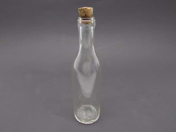 Bild von Ur-Alte Klar Glas Flasche, 0,2 Liter, Tolle Dekoration, Sammlerstück