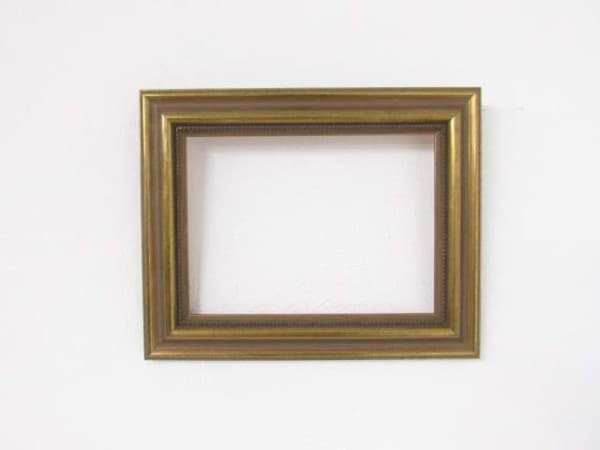 Bild von Antikstil Rahmen Holz gold-farbig, ~32 x 25 cm Außenmaß