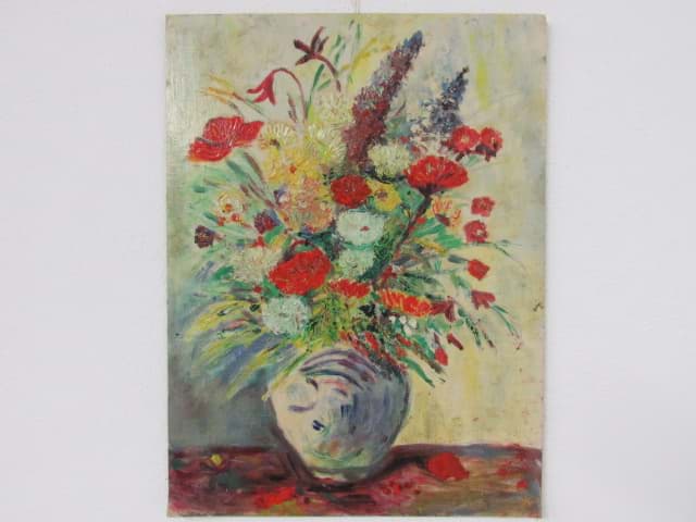Obraz Gemälde Ölbild Blumenstillleben, 2. Hälfte des 20. Jahrhundert, anonymer Künstler