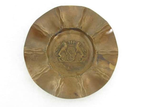 Bild von Bronze Aschenbecher mit Wappen von Bremen, 20. Jh.