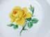 Bild von Meissen Porzellan Aschenbecher, Gelbe Rose, 2. Wahl