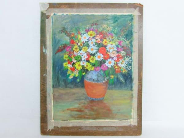 Bild von Gouache Blumenstillleben Blumenbild, 2. Hälfte des 20. Jahrhundert