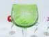 Bild von Weinrömer Kristallglas, Sammlerstück mit grüner Kuppa, 20. Jahrhundert