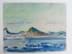Bild von Otto Ditscher (1903-1987), Aquarell Landschaft mit Blick auf eine Küste, signiert & datiert