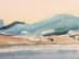 Bild von Otto Ditscher (1903-1987), Aquarell Landschaft mit Blick auf eine Küste, signiert & datiert