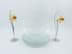 Bild von Konvolut Glas Dessertteller, Schregersches Dekor, Arcoroc France, 9 Stück je Ø 23 cm