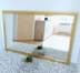 Bild von Spiegel mit Goldrahmen Waschgold Optik & facettiertem Spiegelglas 68 x 108 cm